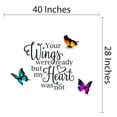 thumbnail image 4 of Quotes & Sayings Wall Decals for Children Bedroom - Butterflies Backgound Memory DIY & Creativity Boy Girl Bedroom Wall Sticker - Size: 40 In x 28 In, 4 of 5