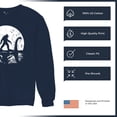 thumbnail image 6 of Alien Bigfoot Loch Ness Monster Moon Sweatshirt Funny Space UFO Hunter Sasquatch Yeti Dinosaur Nerd Believe Crewneck, 6 of 7