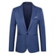 thumbnail image 4 of Traje informal de verano para hombre, chaqueta de traje antiarrugas sin planchar a la moda para oficina de negocios, traje ajustado de Color sólido para hombre, 4 of 4