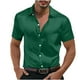 thumbnail image 2 of pstuiky camisetas camisas para hombre, Camisa informal de manga corta con solapa y botones de color liso para fiesta de baile para hombre camisas casuales para hombre xxxxl, 2 of 8