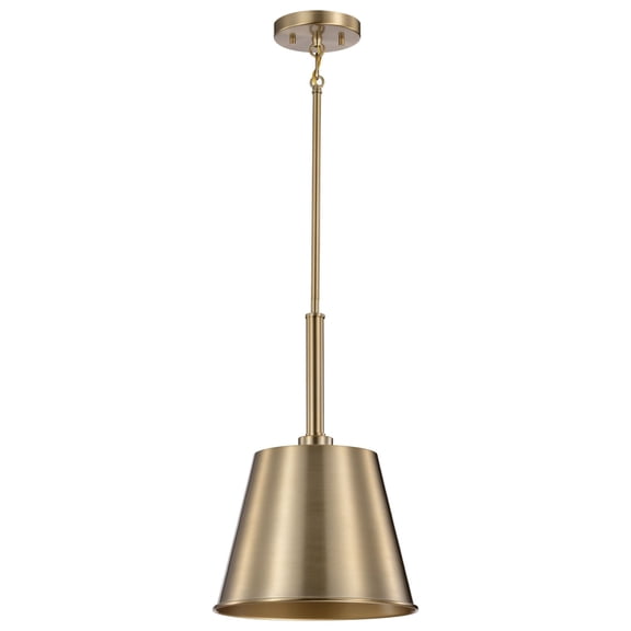 60/7939-Nuvo Lighting-Alexis - 1 Light Small Pendant In Contemporary Style-17.13 Inches Tall and 11 Inches Wide-Burnished Brass/Gold Finish