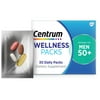 Centrum Wellness Packs Daily Vitamins for Men In Their 50S, With Calcium Carbonate, Fish Oil - 30 Packs