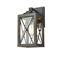thumbnail image 2 of County Fair Small Sconce Black and Birchwood on Metal, 2 of 4