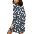 thumbnail image 2 of joogoo Chess Vintage Women's Long Sleeve Nightgown Sleepwear L, 2 of 8