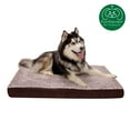 thumbnail image 4 of FurHaven Pet Products Two-Tone Faux Fur & Suede Deluxe Orthopedic Pet Bed for Dogs & Cats - Espresso, Jumbo, 4 of 12