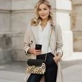 thumbnail image 2 of Pzuqiu Hippie Flower Women Leather Crossbody Bag Exquisite Craftsmanship Quilted Crossbody Purse for Women with Chain StrapTrendy Practical for Daily Use and Travel, 2 of 7
