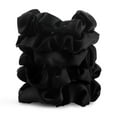 thumbnail image 5 of Kitsch Satin Sleep Scrunchies 5 Piece Set, Recycled Material, Black, 5 of 6
