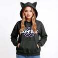 thumbnail image 3 of pop Huntrix Print Cat Ears Hoodie with De-mon Sweatshirt HUNTRX Trendy Pullover All-over Print Fashion Casual Long Sleeve Sweatshirt Pullover Casual Streetwear S, 3 of 4