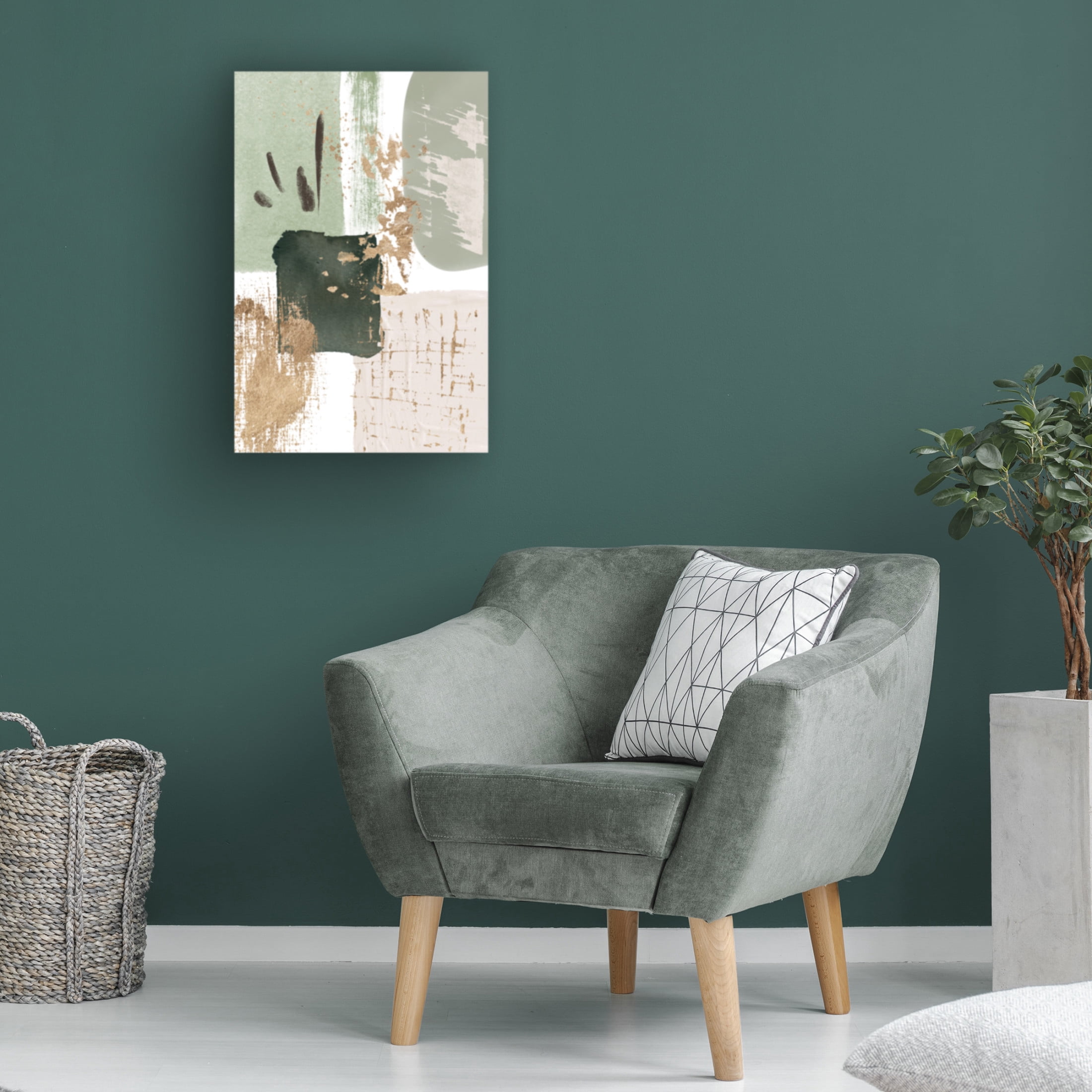 Trademark Fine Art Sally Ann Moss Green of Curiosity 2 Canvas Wall Art