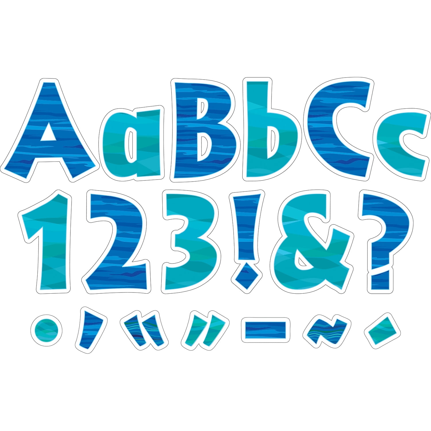 Barker Creek Sea & Sky 4" Letter Pop-outs - 510 Characters