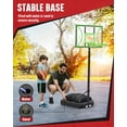 thumbnail image 5 of SERAY Adjustable Basketball Hoop for Kids, Teens & Adults, 3-9 feet Height, Portable Basketball Goal with 32 inch Backboard & 2 Wheels for Indoor & Outdoor Use, 5 of 7