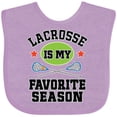 thumbnail image 3 of Inktastic Lacrosse is My Favorite Season Boys or Girls Baby Bib, 3 of 4