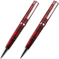 thumbnail image 1 of Pluma Profesional RedScottB 2Pzas 0.7mm Punta Rojo/Plateado 1 Tinta Negra Acero Inoxidable Cartucho Cross., 1 of 2