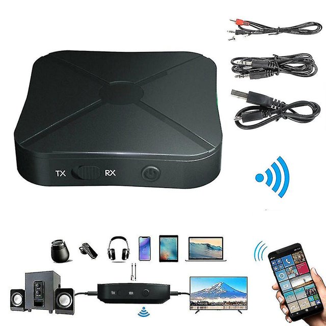 2 en 1 Bluetooth Transmisor Receptor Adaptador inalámbrico Tv Audio estéreo