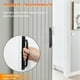 thumbnail image 5 of Tiradores de cajón autoadhesivos instantáneos para armarios, paquete de 2 tiradores de puerta de cocina de aleación de aluminio negro para baño, armario, tocador, 5 of 5