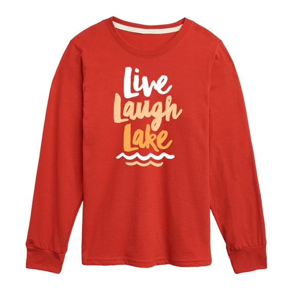 Instant Message - Live Laugh Lake - Toddler And Youth Long Sleeve Graphic T-Shirt