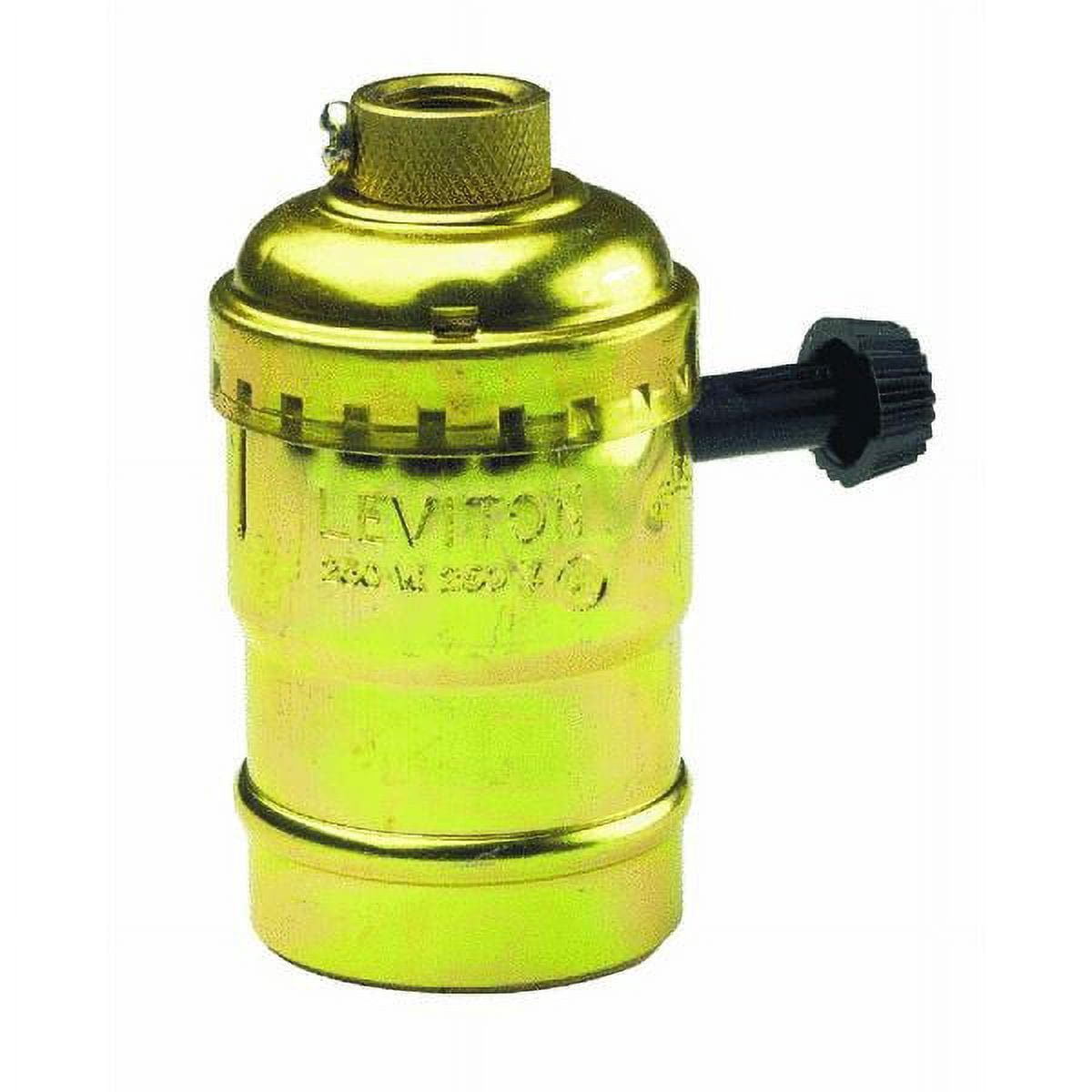 Leviton 7070-PG Lamp Holder, 250 V, 250 W, Phenolic Housing