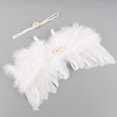 thumbnail image 1 of Accesorios De Fotografía Para Recién Nacidos, Disfraz De Alas De Plumas De Ángel Para Bebés, 1 of 8