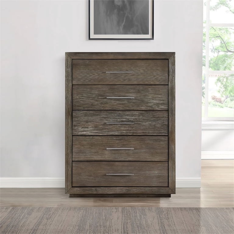 distressed brown dresser Antler & Barnwood 7 Drawer Dresser