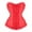 Red, variant on Lovskoo 2024 Corset Tops for Women Renaissance Steampunk Gothic Corset Lace Breasted Outerwear Bodysuit Halloween Corset Black