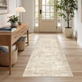 thumbnail image 3 of Roxstand 2'x5' Washable Runner Rug, Vintage Distressed Hallway Entrance Kitchen Rugs, Non Slip Stain Resistant Farmhouse Rug, Beige, 3 of 9