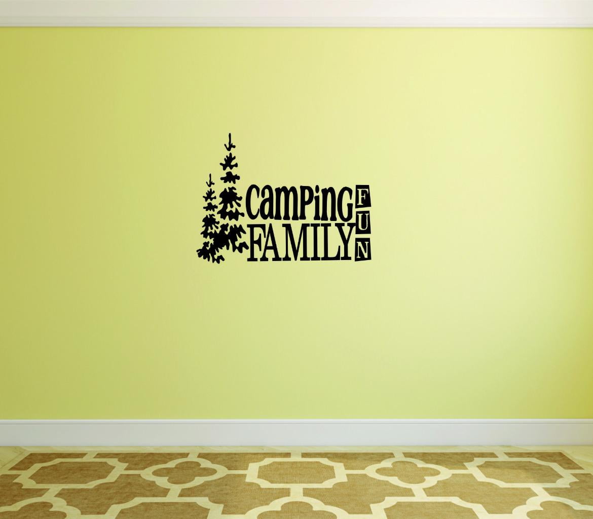Unique Home Wall Stickers Camping Outdoor Camp outdoors Vacation Nature