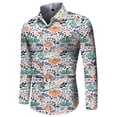 thumbnail image 2 of Camisa hawaiana nueva para hombre, camisa de manga larga con flores en 3D, camisa de fiesta con solapa de gran tamaño, ropa de verano para mujer, blusas con botones 2024, 2 of 5