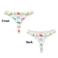 thumbnail image 3 of Fotbe Happy Easter Rabbit Tanga Sin Costuras para Mujer con Estampado – Panties Invisibles, Transpirables y Cómodos para Uso Diario-Medium, 3 of 6