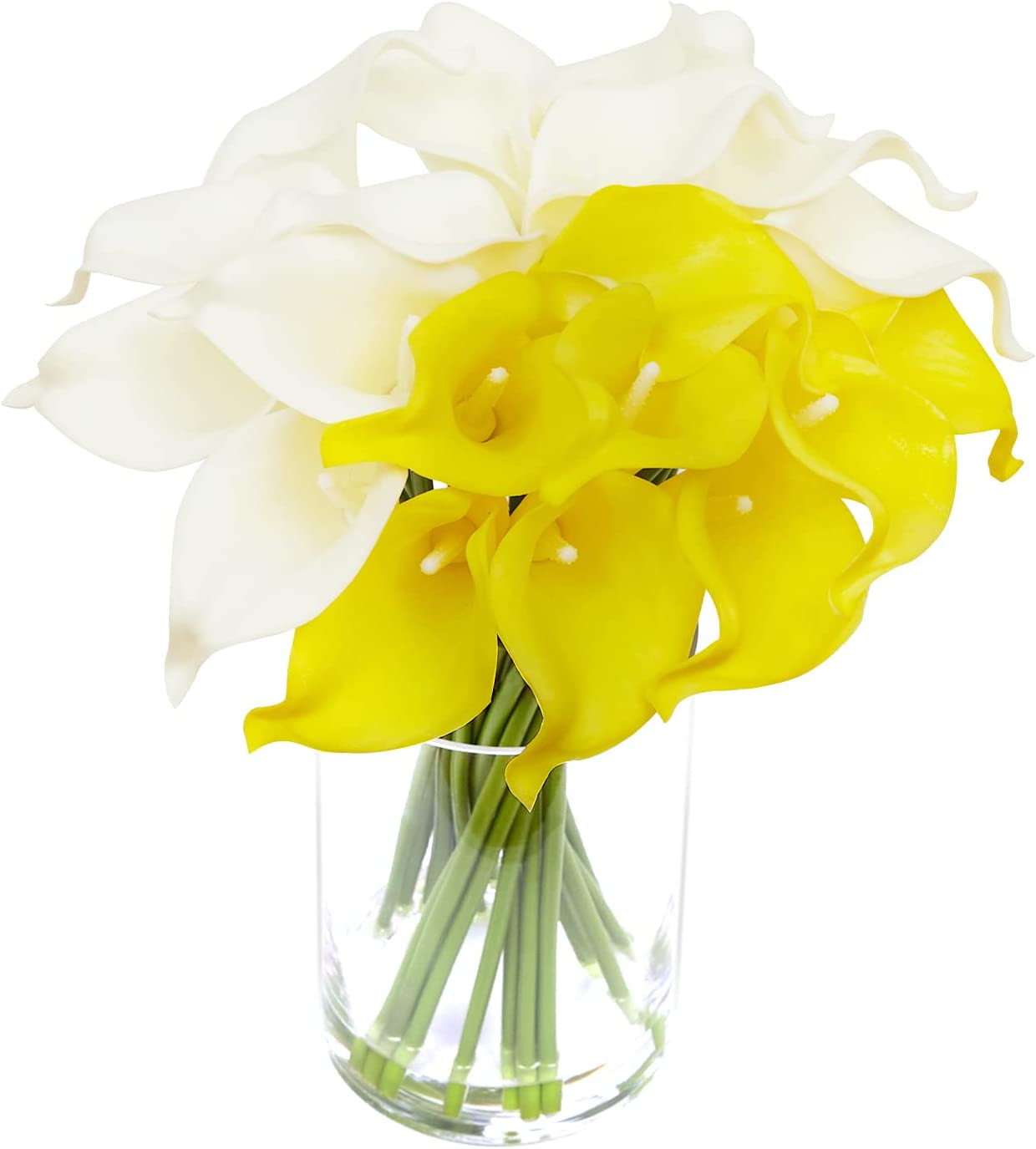 ZXNYH 20 Pcs Calla Lily Artificial Flowers Real Touch, Artificial