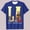 #158-Blue, variant on Ceisia Men's Letter Print Crew Neck Pullover Fitness Sports Short Sleeve Breathable Cotton-Like Spandex T-Shirt Top Gray L Gifts