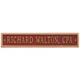 thumbnail image 1 of Whitehall Products 1076RG Standard Wall One Line Arch Extension Address Plaque, Red & Gold, 1 of 1