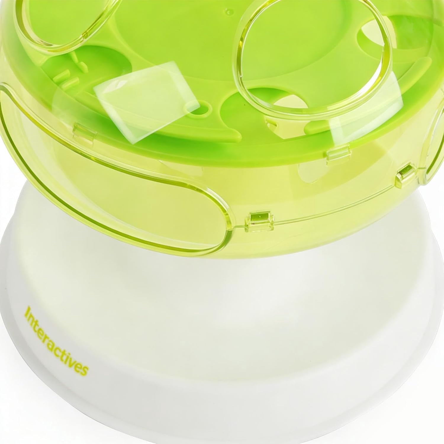 Cat Puzzle Feeder Toy, Interactive Mushroom Design Food Dispenser, Indoor Slow Feeding Toy for Play, Training, Hunting Instinct & Boredom Relief (Living Room & Home Use)