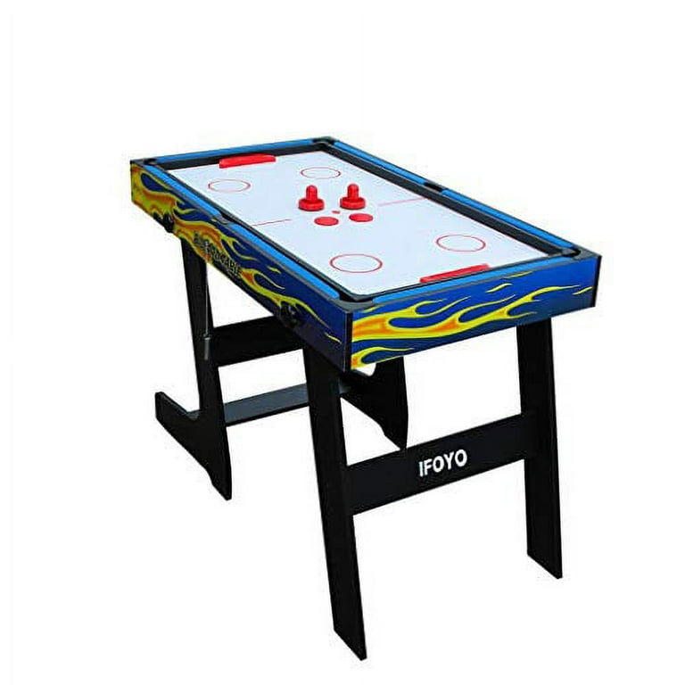IFOYO Multi Function 4 in 1 Combo Folding Game Table, Steady Pool Table,  Hockey Table, Soccer Football Table, Table Tennis Table, Ideal, Birthday  Gift, 48in (Yellow Flame) 