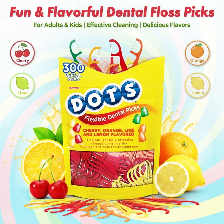 Dental Floss Picks 300 Count Adults Kids Dental Floss Picks Cherry