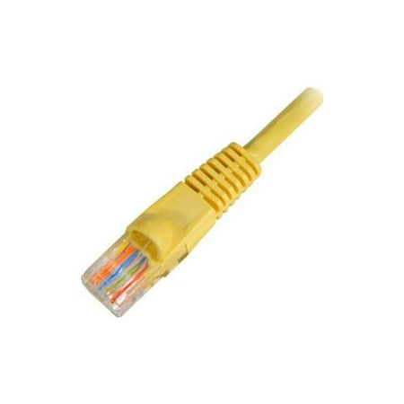 Steren Flush Mold Cat5E UTP Patch Cord - 7ft, RJ45, Snagless, Copper, Yellow - 308-607YL