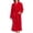 Red, variant on Leveret Womens Fleece Robe Navy XL/XXL