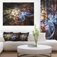 thumbnail image 1 of Art Numérique de Fleur Fractale Brun Foncé - Impression sur Toile Florale, 1 of 3