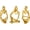 Gold, variant on Thinker Statue Gold Decor Abstract Art Sculpture, Golden Resin Collectible Figurines for Home Living Room Office Shelf Decoration,Great Gifts Ideas (Gold)