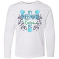 thumbnail image 3 of Inktastic My Meemaw Loves Me with Flowers and Hearts Long Sleeve Youth T-Shirt, 3 of 5