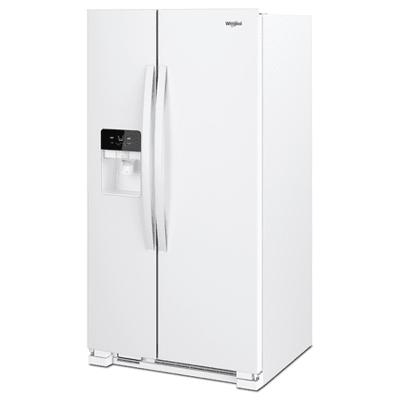 Whirlpool - 24.6 Cu. Ft. Side-by-Side Refrigerator with Water and Ice Dispenser - White