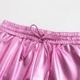 thumbnail image 5 of SILVERCELL Girls Metallic Dance Shorts for Athletic Sparkly Hot Pants for Girls 4-12 Years, 5 of 9