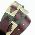 thumbnail image 3 of RESISTANCE Polo Belt for Men | Hand Stitched Leather Belt With Colorful Embroidery | Gaucho Style Belt 1.5” Wide, 3 of 6