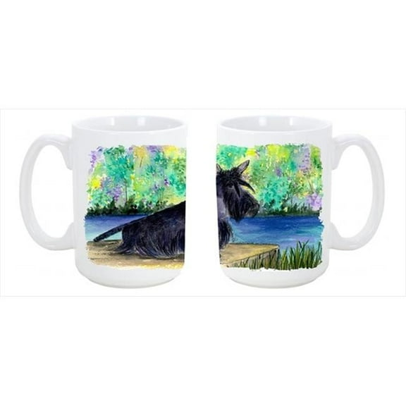Scottish Terrier Dishwasher Safe Microwavable Ceramic Coffee Mug 15 oz.