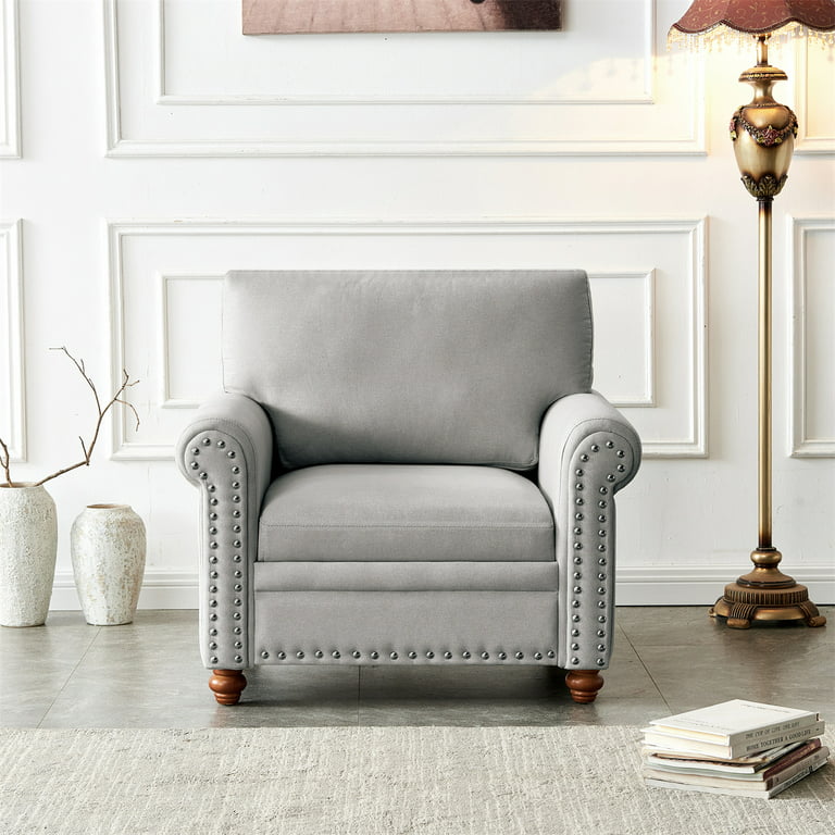 Modern Accent Chair Upholstered Single