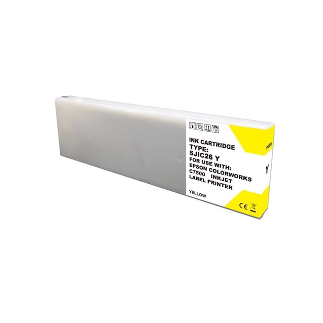 Cartouche d'Encre Jaune Compatible Epson TM-C7500 SJIC26P(Y) par Superink