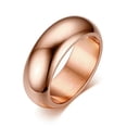thumbnail image 3 of 7mm Simple Smooth Polished Band Men's 316L Stainless Steel Wedding Ring Sz 6-13, 3 of 7