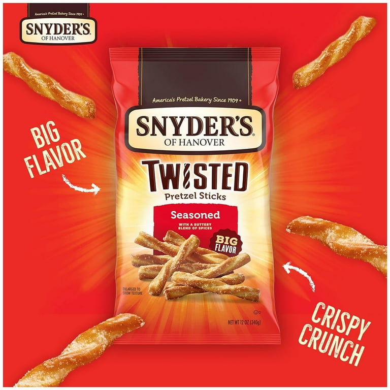 Pretzels, Seasoned, 2.25 oz Bag, 36/Carton Pretzels, Seasoned, 2.25 oz Bag, 36/Carton