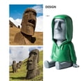 thumbnail image 3 of Easter Island Moai Statue Decor Handmade Statue With Smartphone Stand Home Office Ornament, 3 of 5