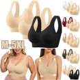 thumbnail image 1 of Censtreet 3PCS Seamless Wireless Plus Size Bras No Underwire Supportive Full Coverage Comfortable Everyday Bra for Women, 1 of 9
