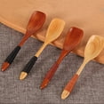 thumbnail image 4 of 8cm Wooden Wood Spoon Soup Teaspoon Catering Kitchen Cooking Utensil Tool Gift, 4 of 10